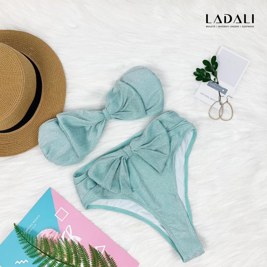 Bikini 2 mảnh màu hồng Ladali BKN210 - Xanh, Hồng