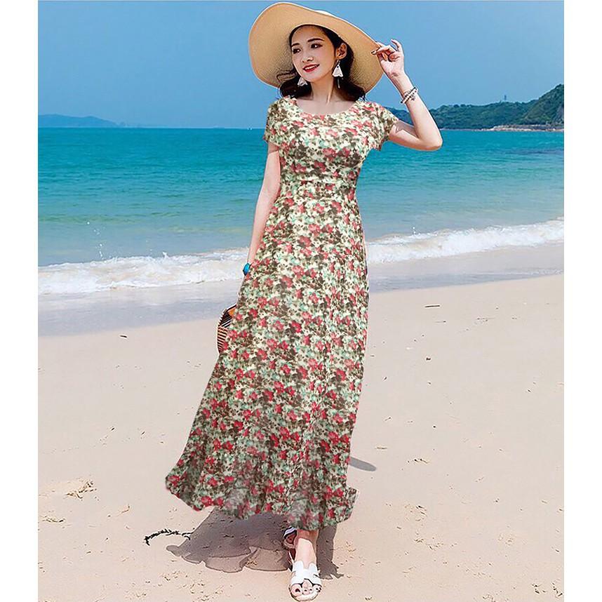 Đầm Váy Nữ Maxi Hoa Duyên Dáng - MH039
