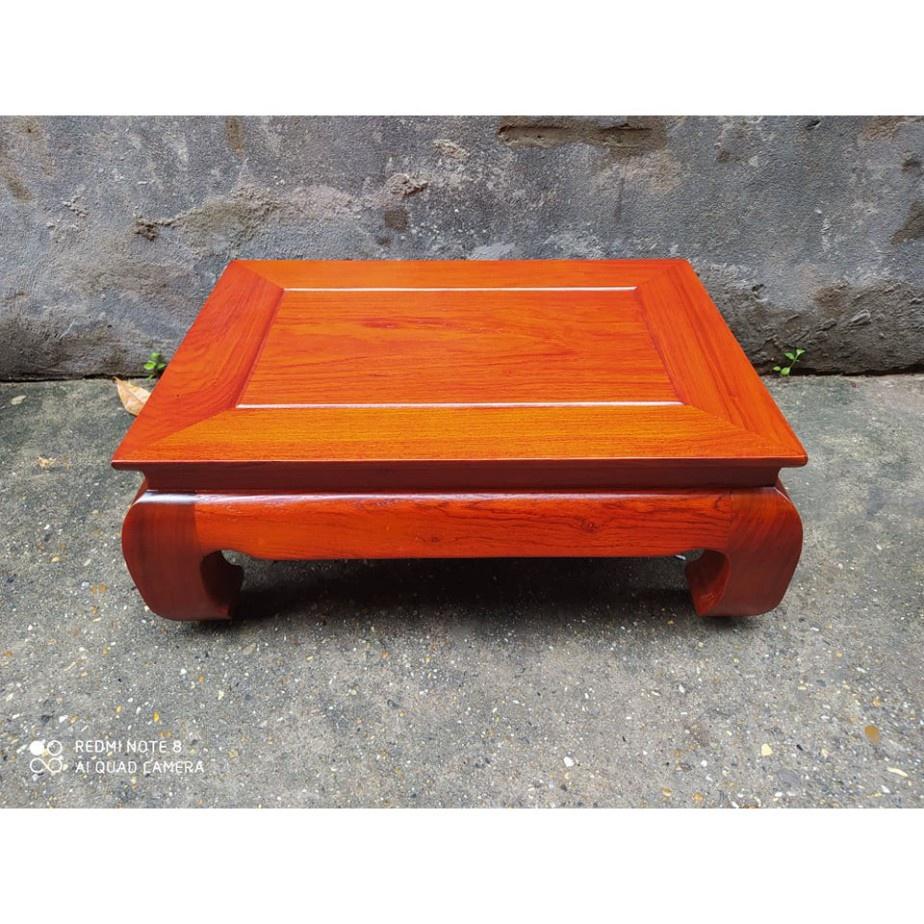 Bàn ô sin, bàn trà cơm bằng gỗ hương 40x60 cao18cm