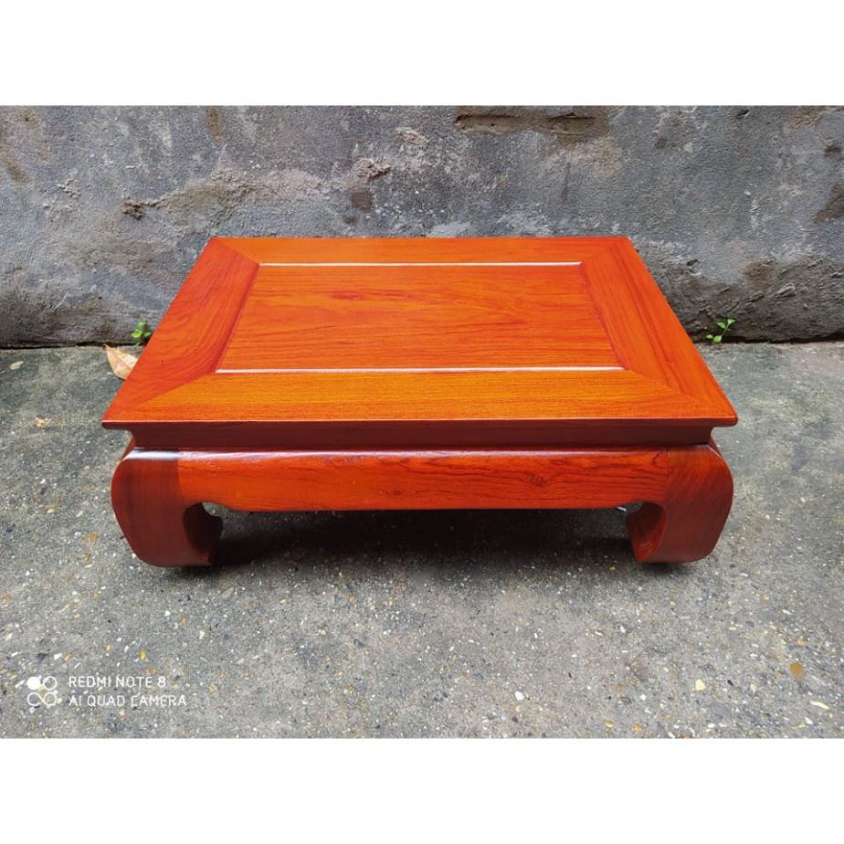 Bàn ô sin, bàn trà cơm bằng gỗ hương (40x60 cao18cm)