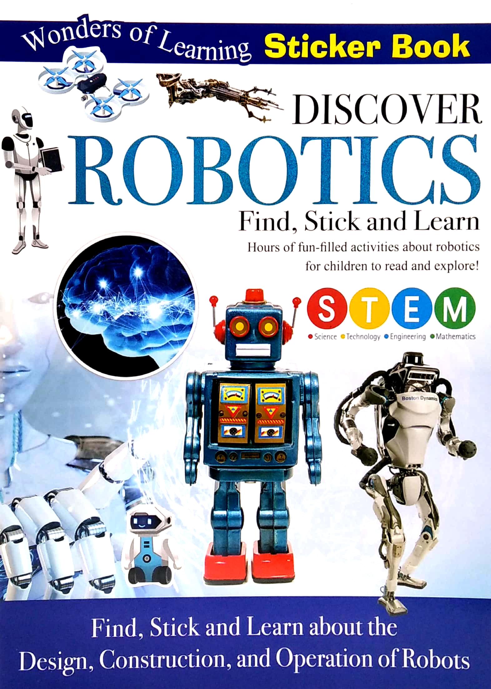 Wonders Of Learning - Sticker Book - Discover Robotics