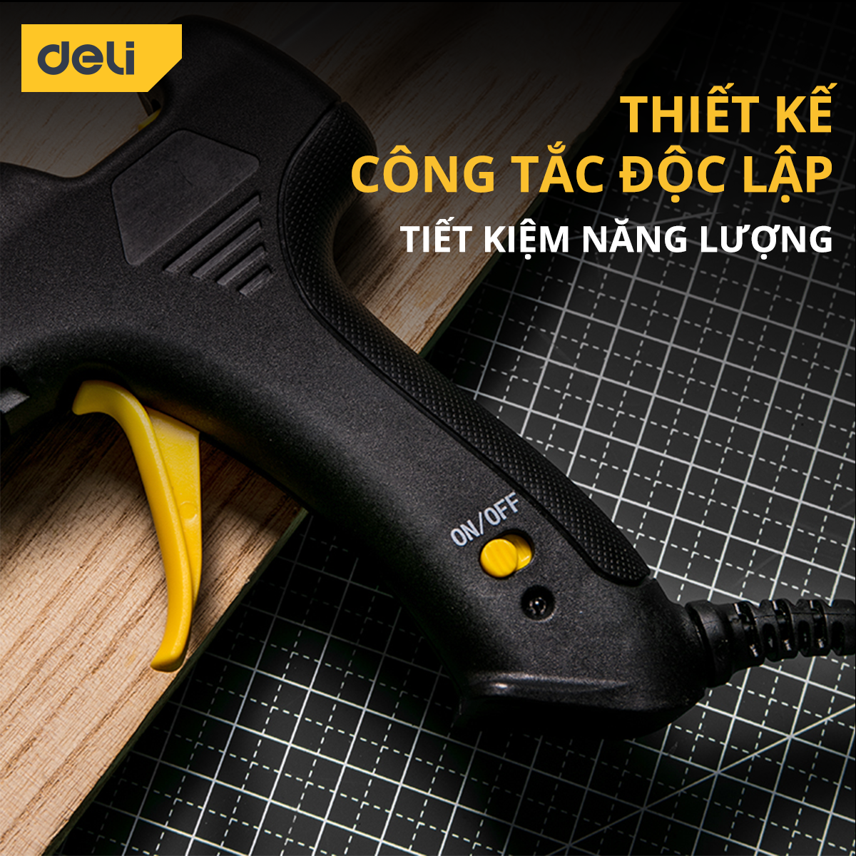 Thiết Bị Máy Bắn Keo Deli Cao Cấp Chính Hãng Công Suất Lớn 40W - Nhỏ Gọn, An Toàn Sử Dụng - Thiết Kế Hiện Đại - DL402040