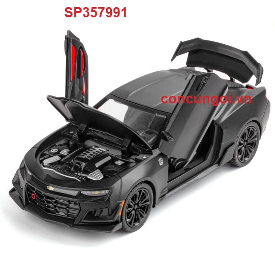 Hộp mô hình xe Chevrolet Camaro sắt trớn, pin nút 1:24, 24192 (Hộp)