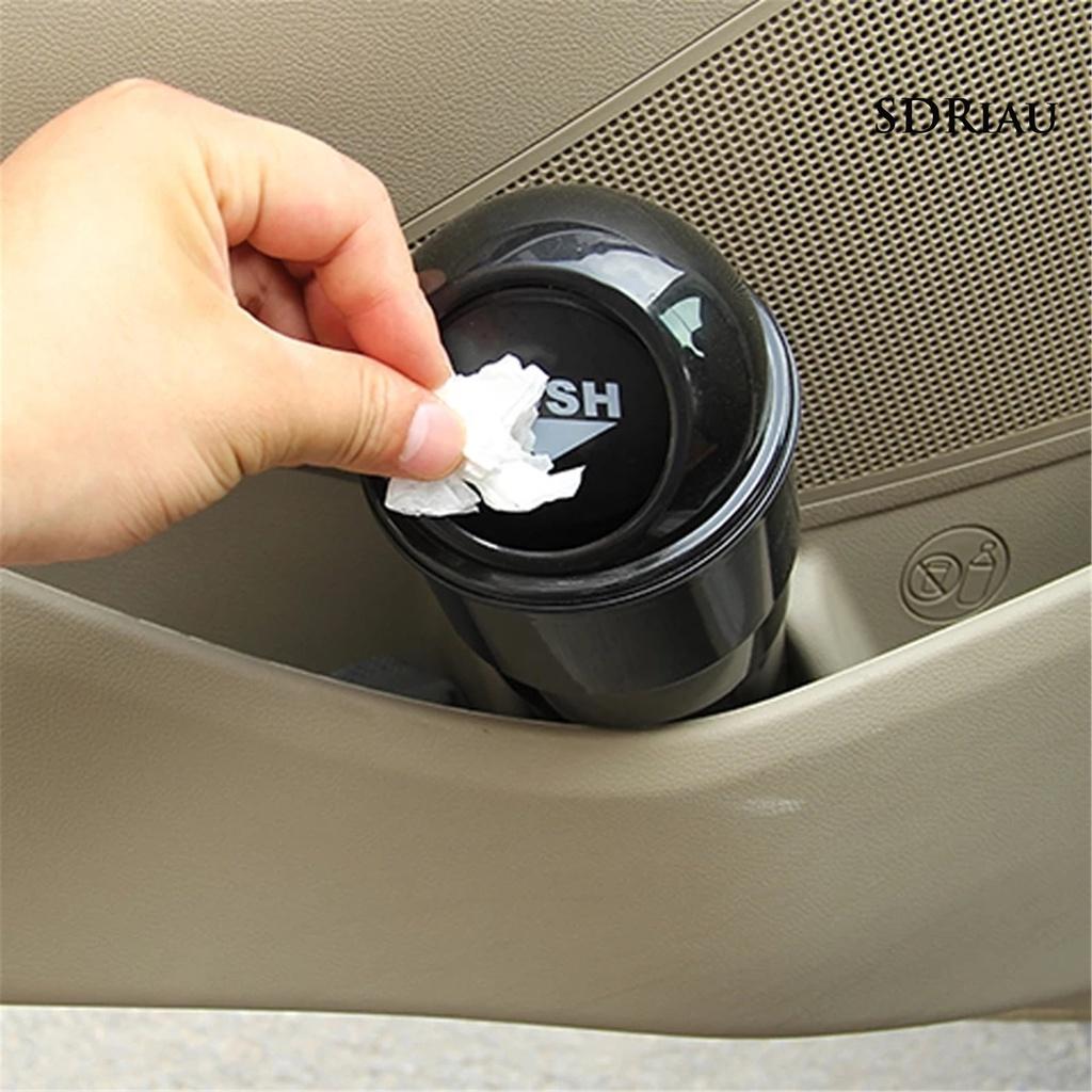 Thùng Rác Mini Có Nắp Đậy Tiện Lợi Cho Xe Hơi Ốp