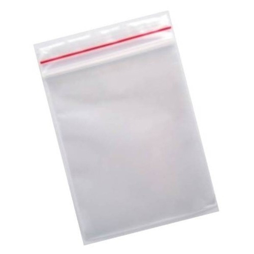 100 túi zipper chỉ đỏ các size 8 - 9 -10 - 11 - 12 cm