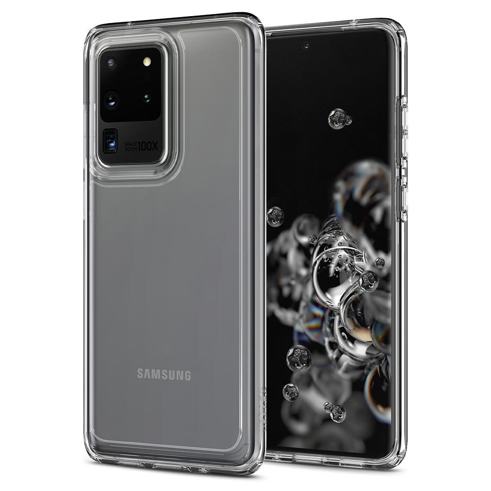 Hình ảnh Ốp Lưng Samsung Galaxy S20 Ultra Spigen Crystal Hybrid _ Hàng Chính Hãng