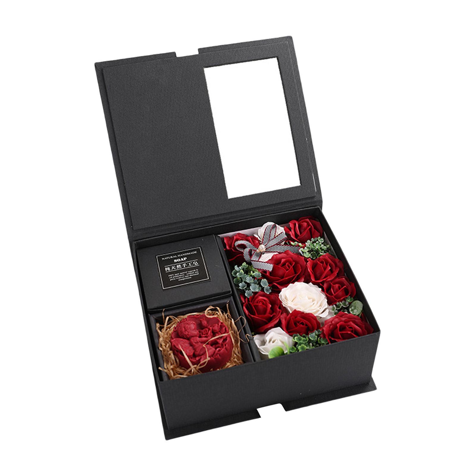 Rose Soap Flower Gift Box Romantic for Thanksgiving Valentine's Day Mom Gift