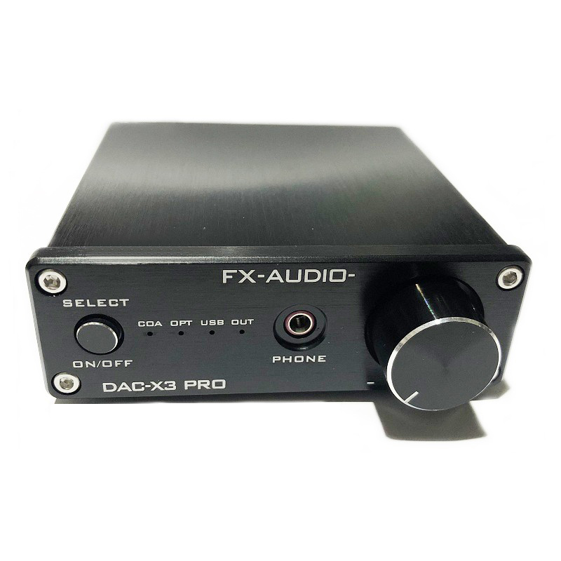 Hàng Chính Hãng - Bộ Giải Mã DAC X3 Pro - Chipset Cao Cấp ES9023 + CS8416 + NE5532 + CM108AH Hỗ Trợ Đa Dạng PC-USB Coxial Optical Đa Định Dạng Lossless, MP3, FLAC, WAV Thiết Kế Sang Trọng Thanh Trung Thực Bass Mạnh Mẽ Treble Sáng Rõ  - FX AUDIO