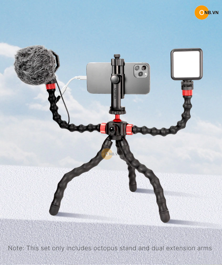 Ulanzi MT-52 Tripod Bạch Tuộc 23cm mẫu mới 2022 thêm 2 tay nối dài