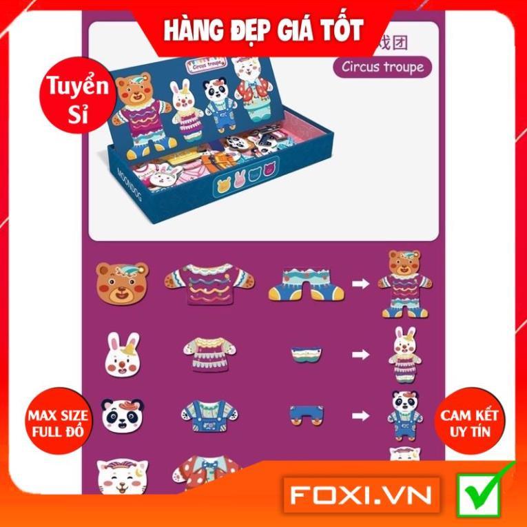 Đồ chơi ghép hình nam châm Foxi thay trang phục nhà gấu moondog nhiều Chủ đề chuyên nghiệp