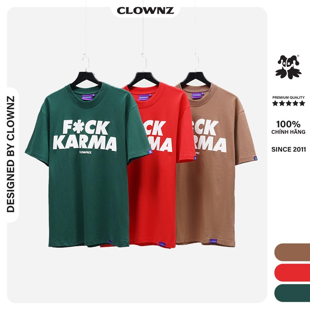Áo phông nam nữ tay lỡ, tee thun unisex cổ tròn Big Karma form rộng nhiều màu