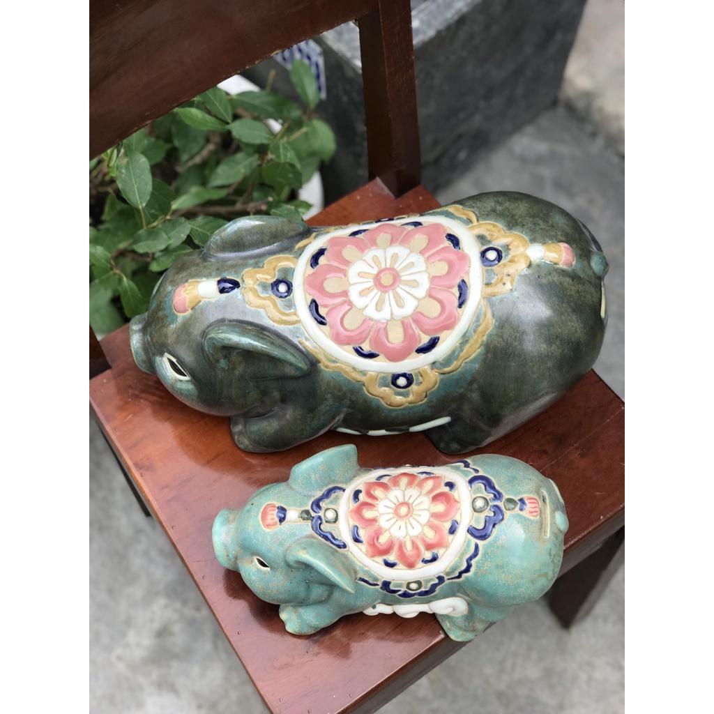 HEO TIẾT KIỆM HOA SEN ĐẠI GỐM SỨ THỦ CÔNG NAM BỘ TRANG TRÍ DECOR