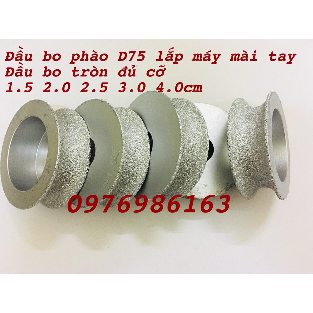 Bộ 3 đầu bo phào đá phổ biến nhất dùng cho máy mài 1 tấc