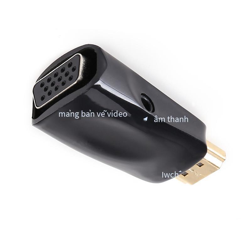 Bộ chuyển đổi hdmi nam sang vga nữ giá rẻ nhất với bộ chuyển đổi âm thanh hdmi máy tính máy chiếu Bộ chuyển đổi HD 1080P