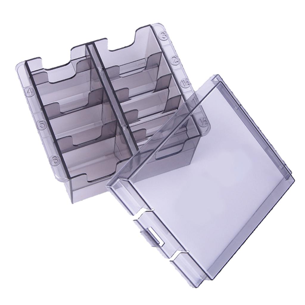 Transparent Hair Clipper Storage Box,Organizer Base Case, Electric Fader Caliper Comb Storage Hairdresser Tool