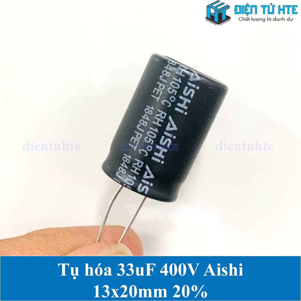 Bộ 5 con Tụ hóa 33uF 400V size 13x20mm 20%