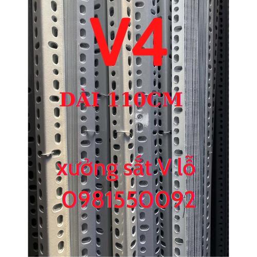 sắt thanh V Lỗ (cây V4x4 - dài 110cm ), kệ sắt V lỗ,sắt V lỗ đa năng,sắt V lắp kệ