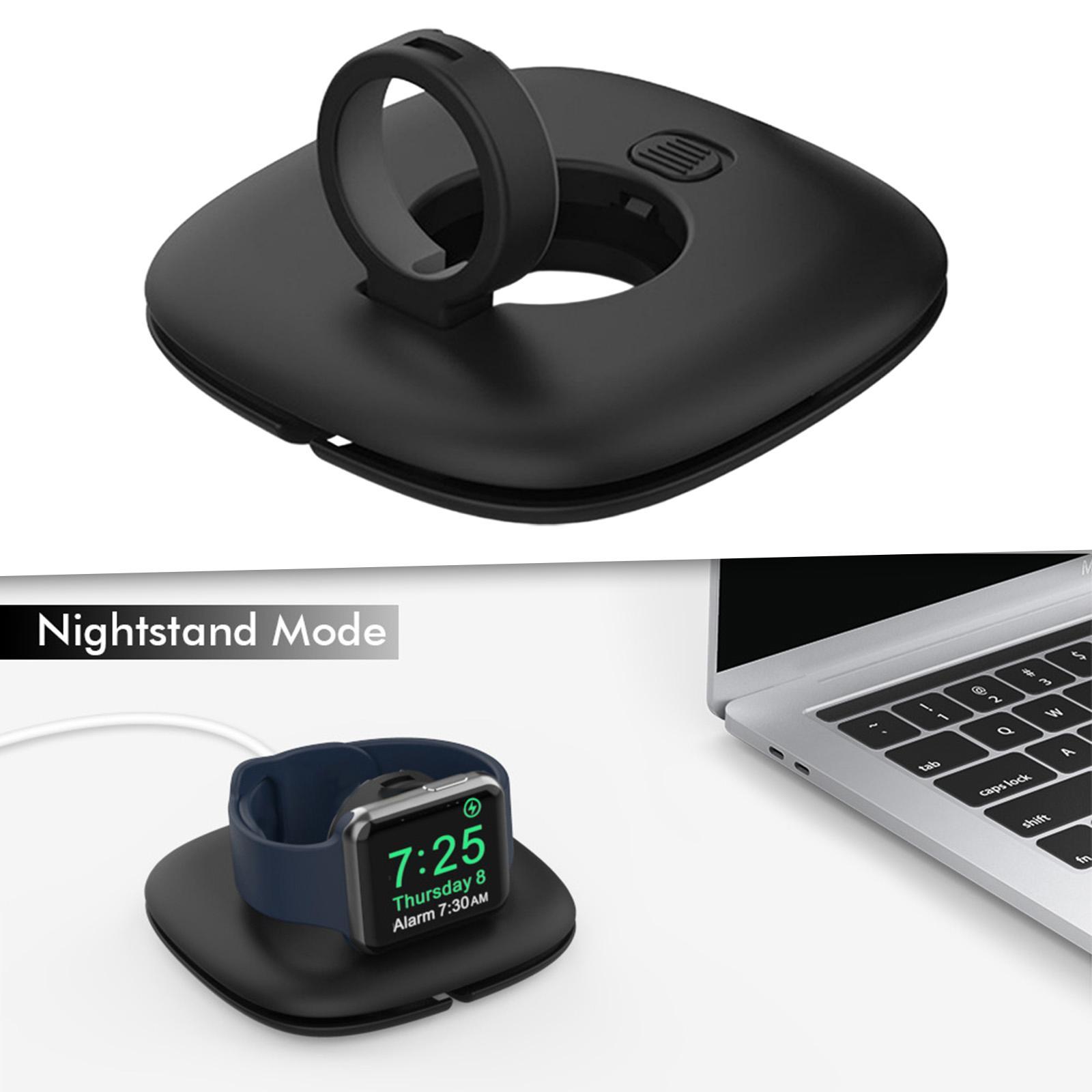 Smart Watch Charger Stand Universal Antislip Nightstand Mode Charging Base Holder Charging Dock Stand Designed for 4 3 2 1 Series Travel