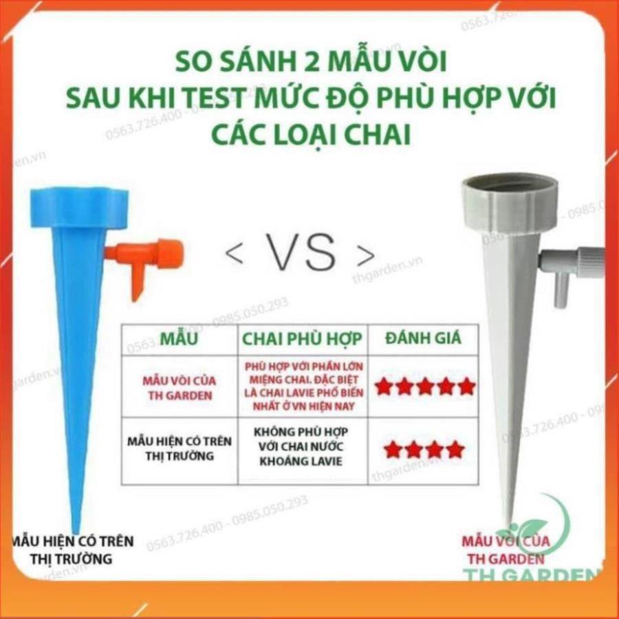 12 VÒI TƯỚI NƯỚC NHỎ GIỌT CHẢY CHẬM TỰ ĐỘNG - Lắp vừa nhiều mẫu chai 208801-1