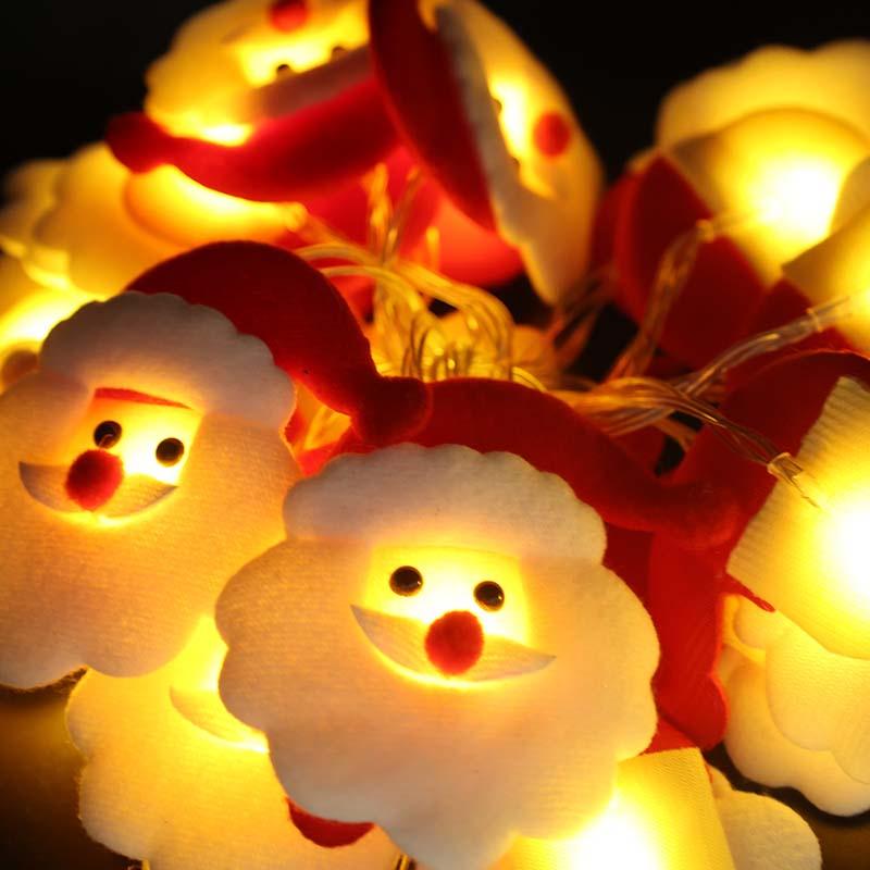 Dây đèn LED 10/20 bóng hình ông già Noel trang trí giáng sinh