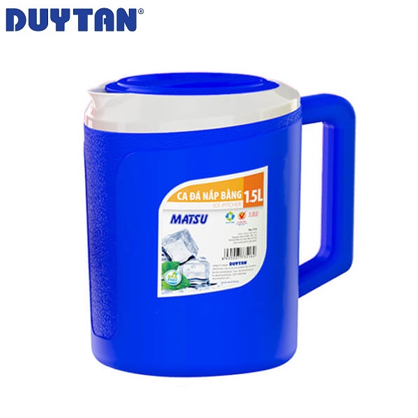 Ca đá nắp bằng nhựa Duy Tân Matsu 1.5 lít - 35162 - Giao màu ngẫu nhiên - Hàng chính hãng
