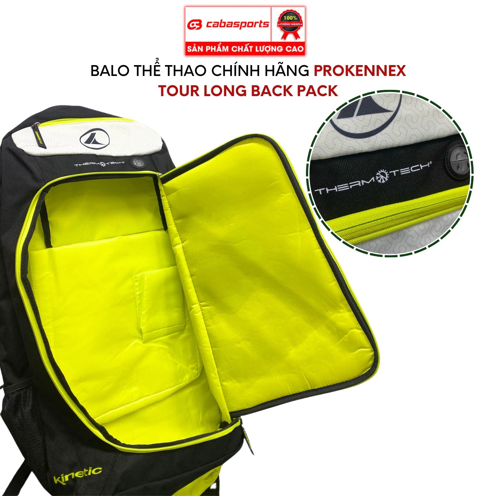 Balo thể thao Prokennex Tour Long Pack Back cao cấp chính hãng, balo đựng phụ kiện thể thao siêu rộng rãi