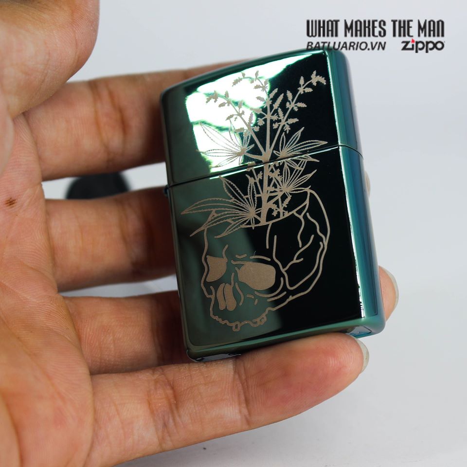 Bật Lửa Zippo 49142 – Zippo Botanical Design High Polish Green