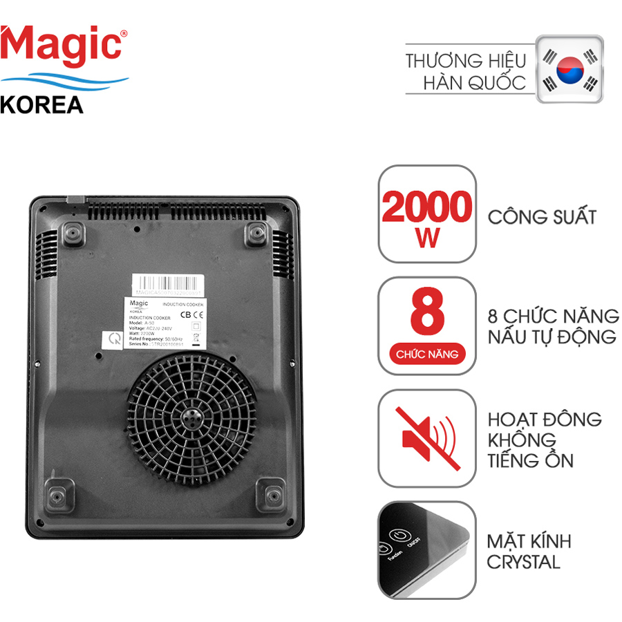 Bếp điện từ Magic Korea A-50 - Hàng chính hãng