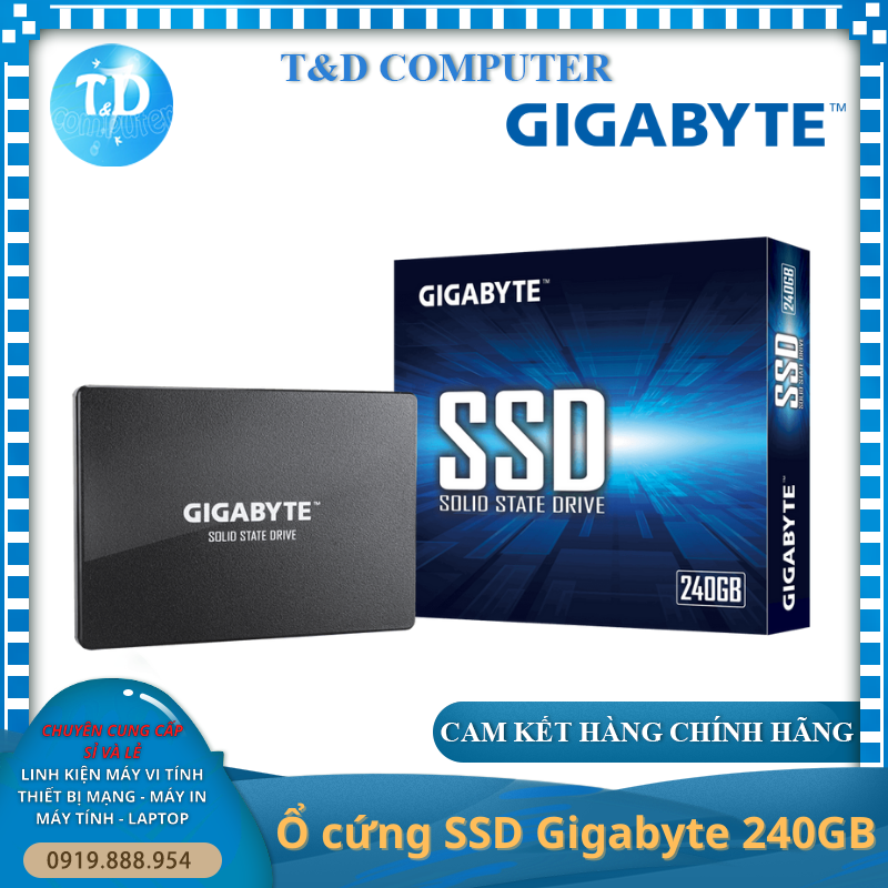 Ổ cứng SSD Gigabyte 240GB - Hàng chính hãng Viễn Sơn phân phối