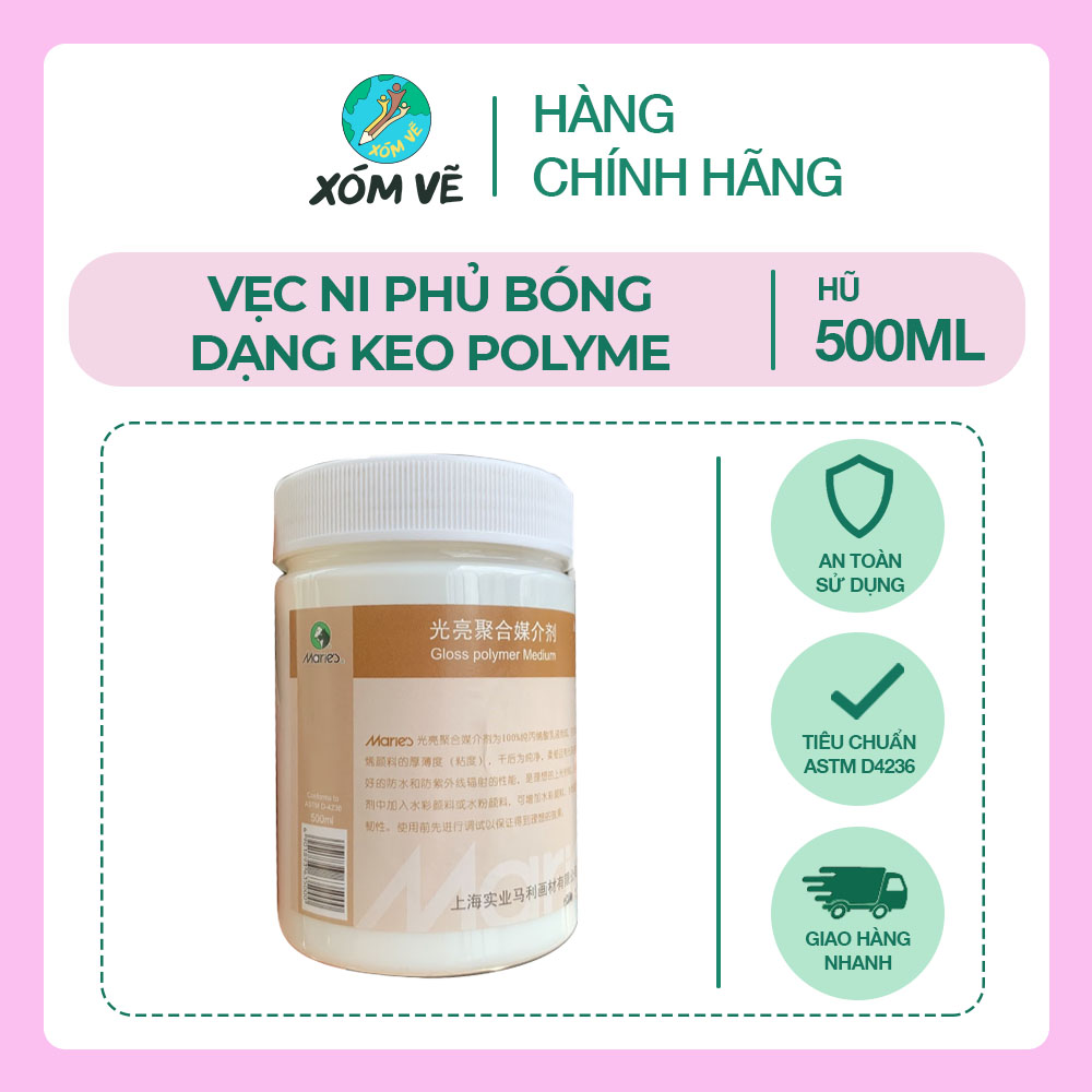 Vẹc ni phủ mờ dạng keo polyme hủ 500ml