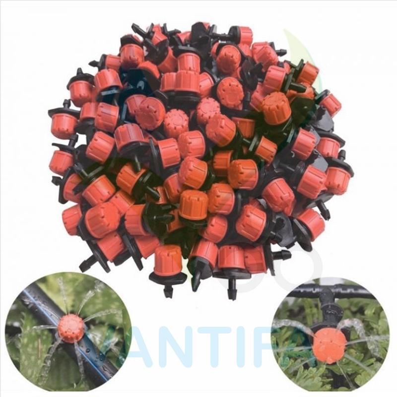 Béc tưới cây chỉnh lưu lượng 8 tia sử dụng ống LDPE 4.5x6.5