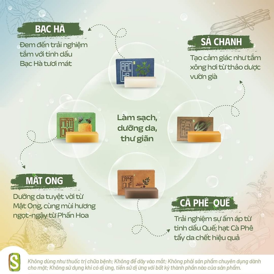 Xà bông Sinh Dược - Bạc Hà Thơm mát