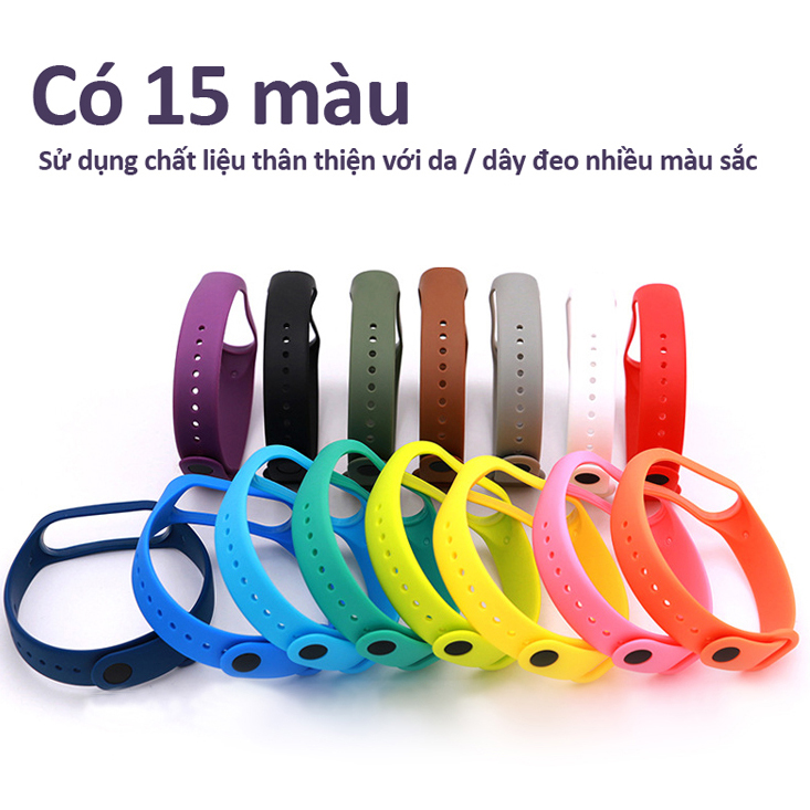 Dây đeo thay thế silicone cho miband 3, 4 có nhiều màu sắc lựa chọn theo phong cách riêng của bạn M3M4 STRAP