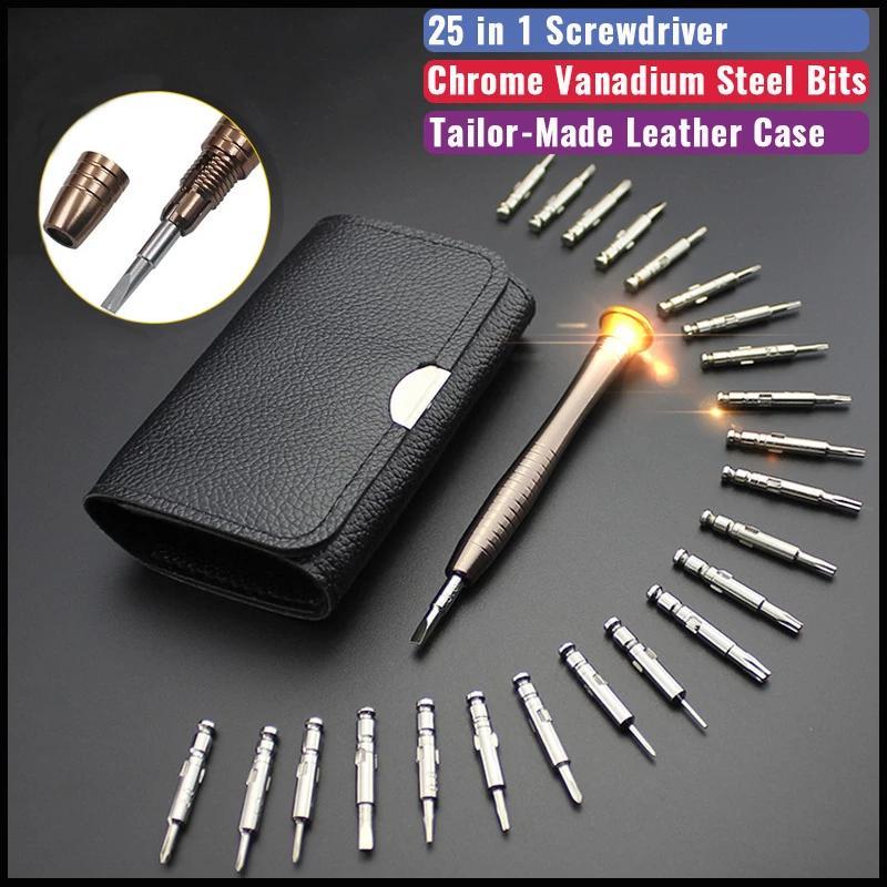 Bộ tuốc nơ vít chính xác mini Set 25 trong 1 Bộ dụng cụ sửa chữa Torx mở Torx điện tử cho máy tính bảng xem máy ảnh iPhone