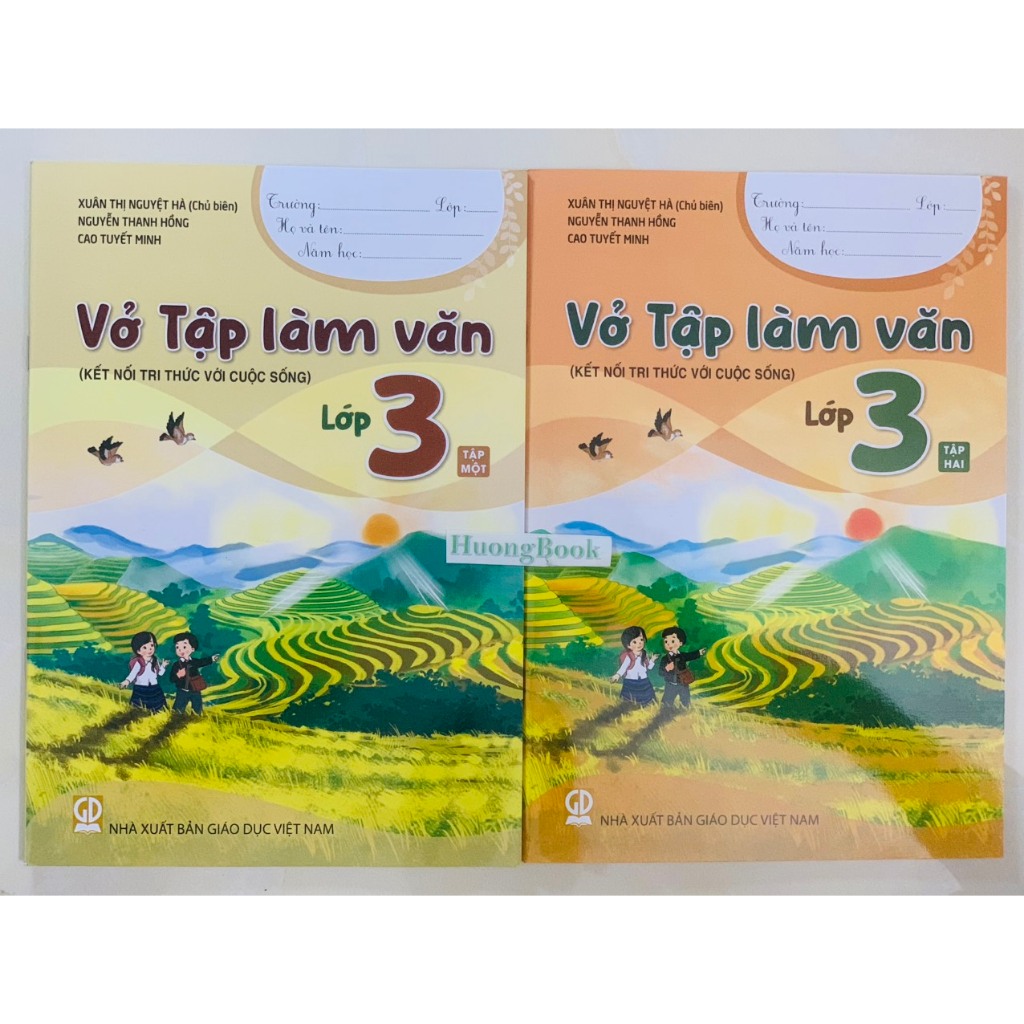 Sách - Combo Vở tập làm văn lớp 3 tập 1+2 (Kết nối tri thức với cuộc sống) (ED)