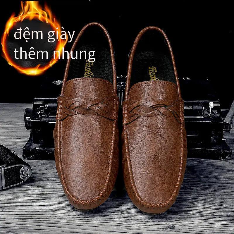 Kiểu giày da mới nhất, khuyến mãi mới nhất, giày công sở chống mài mòn, giày thường, chống trượt