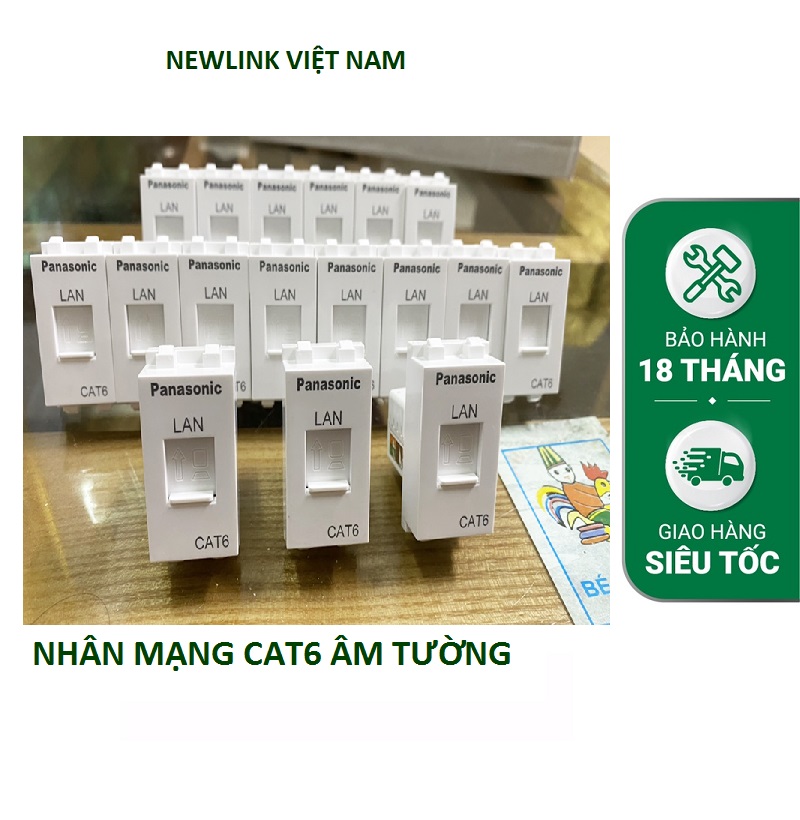 ổ cắm mạng âm tường CAT5, CAT6 cao cấp