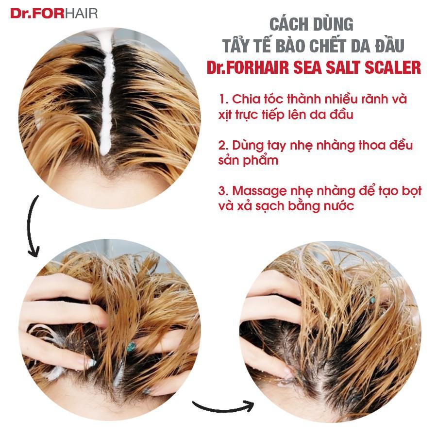 Bộ Dầu Gội Tẩy Tế Bào Chết Dr.FORHAIR/Dr For Hair Sạch Gàu, Giảm Rụng Tóc Và Kích Mọc Tóc