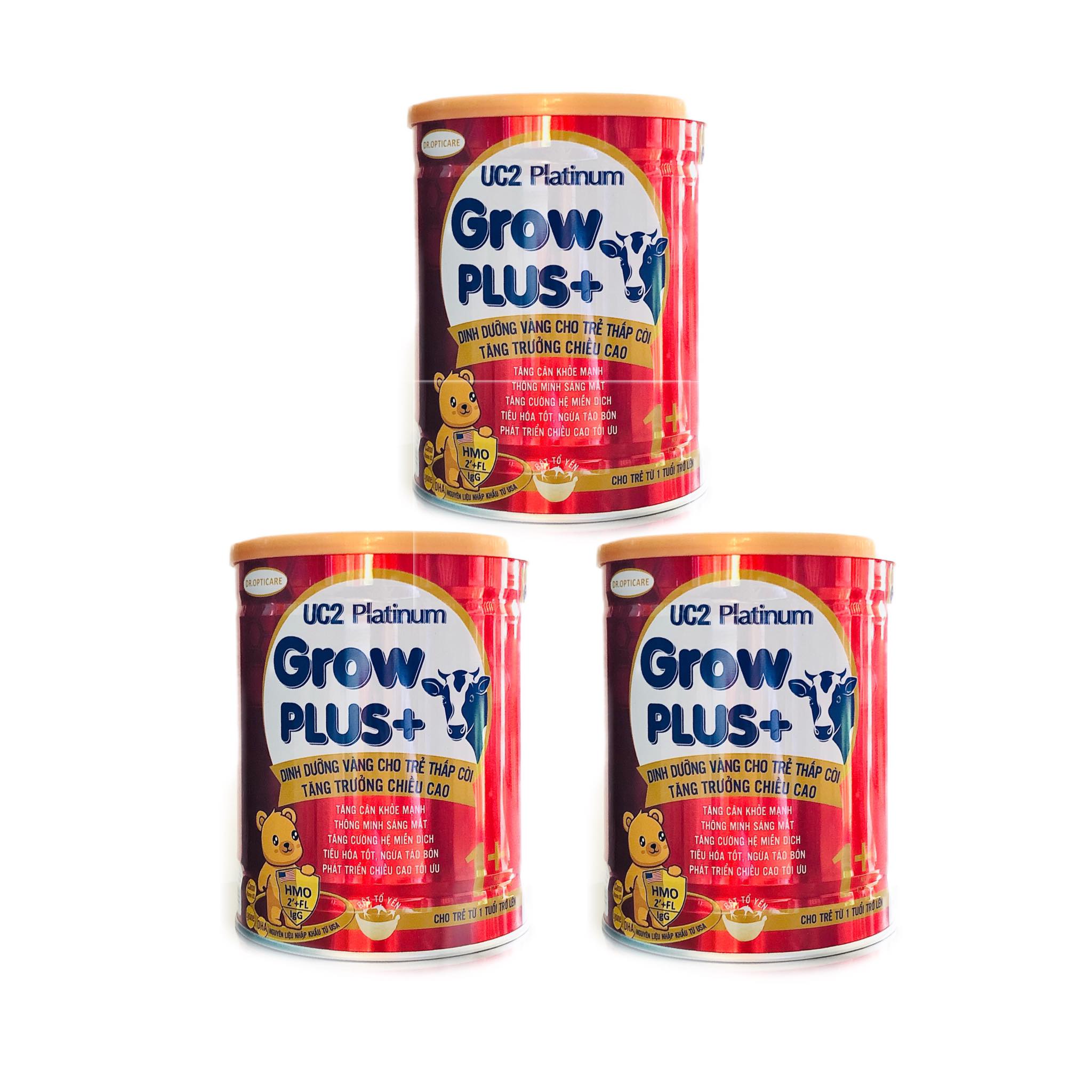 Combo 3 lon Sữa bột UC2 Platinum Grow Plus 1+ lon 800g