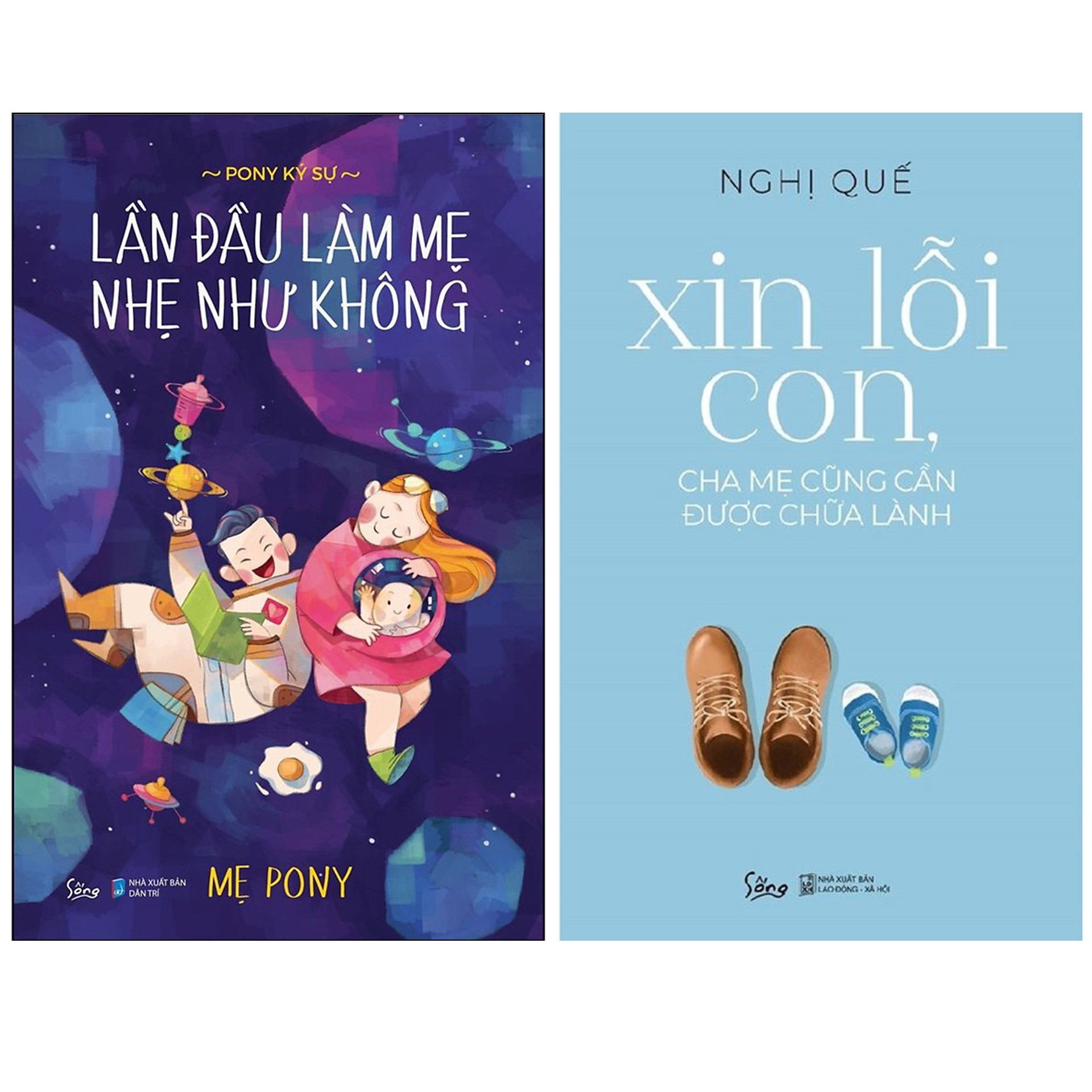 Combo Sách Làm Cha Mẹ : Lần Đầu Làm Mẹ Nhẹ Như Không + Xin Lỗi Con, Cha Mẹ Cũng Cần Được Chữa Lành