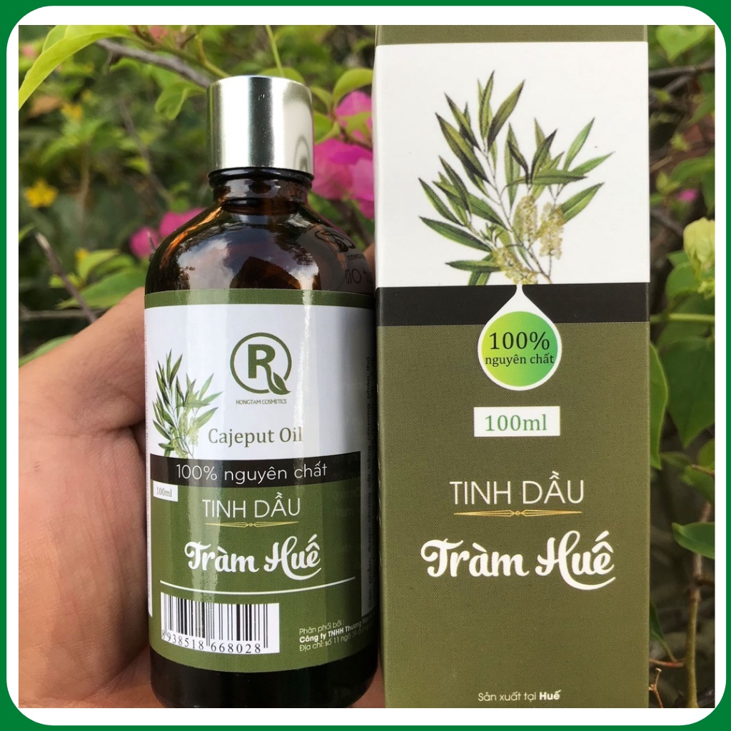 Tinh dầu tràm Huế nguyên chất , Tinh dầu sả chanh nguyên chất 100ml Chính hãng Hồng Tâm