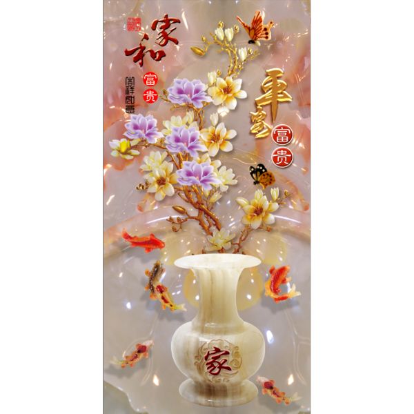 Decal Dán Tường - Tranh Bình Hoa - 14102-DEMO