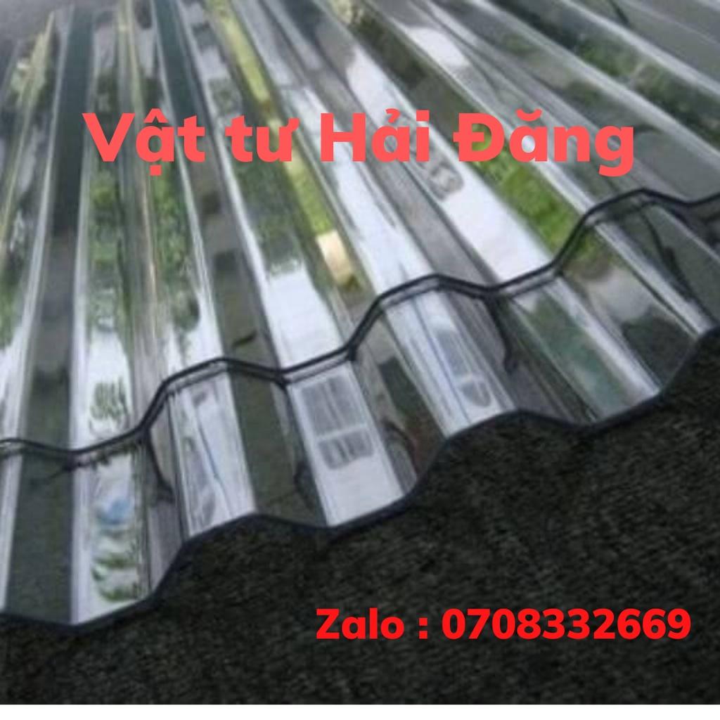 Tôn nhựa lấy sáng poly màu TRẮNG TRONG SUỐT loại bền đẹp