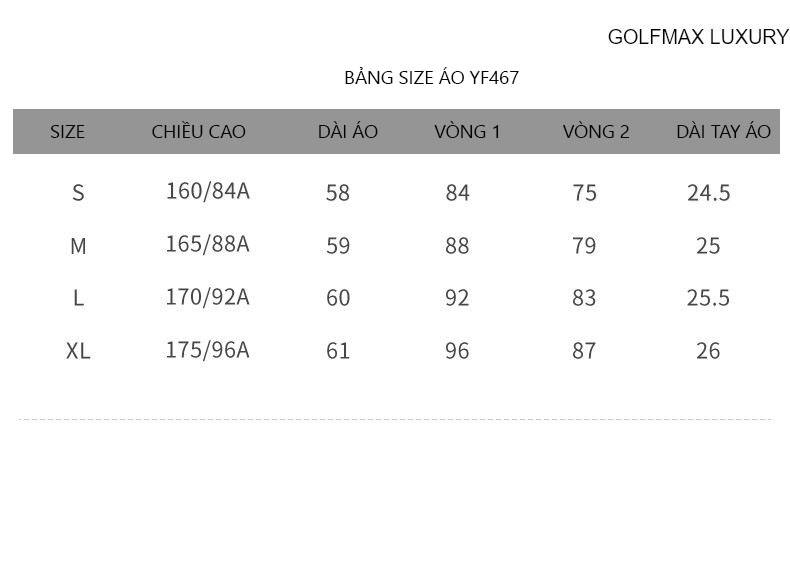 Áo cộc tay Golf nữ YF467