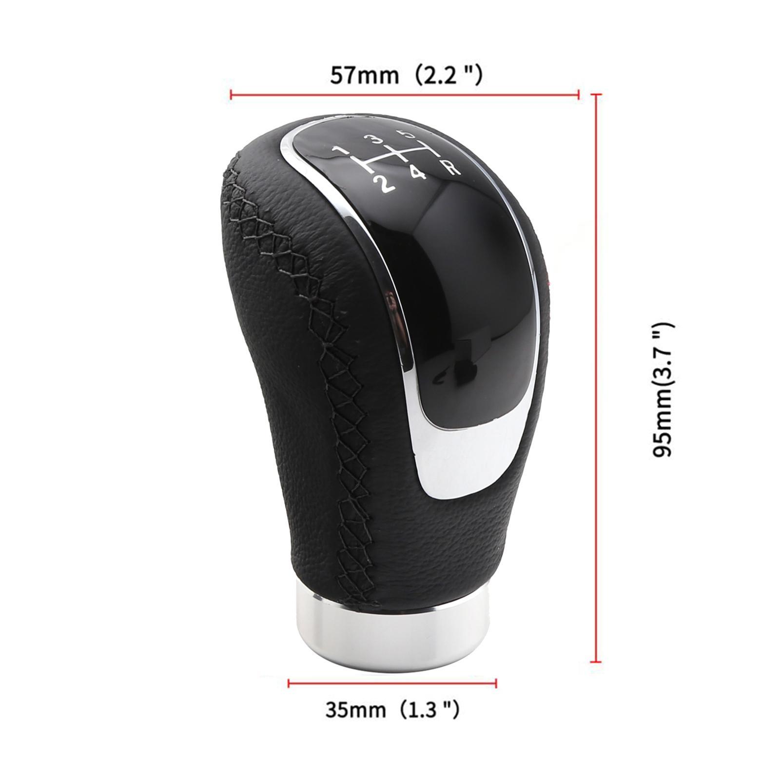 2 Pack 5 Speed Manual Knob Stick Shifter Lever Stitching