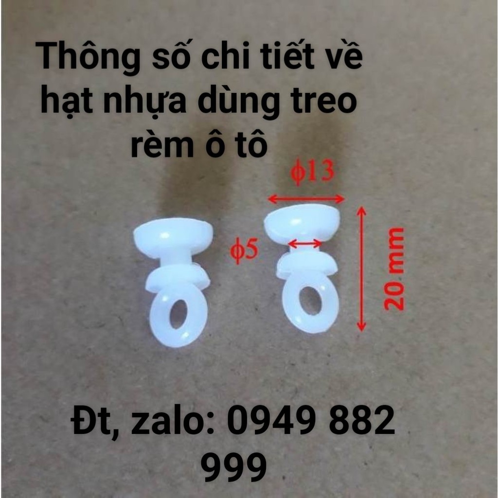 Hạt (bi) Và Móc Treo Rèm Ô Tô