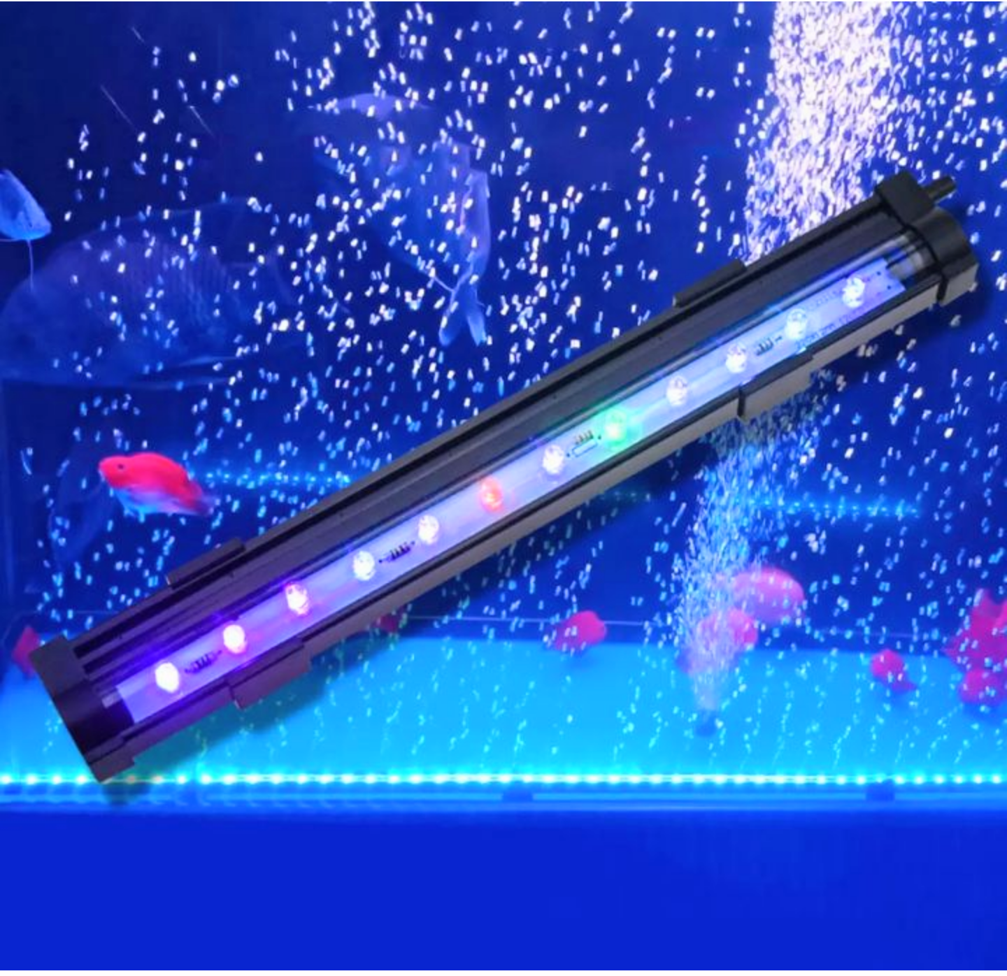 ĐÈN LED TRANG TRÍ BỂ CÁ CẢNH NHẤP NHÁY NHIỀU MÀU DÀI 15CM LOẠI TỐT