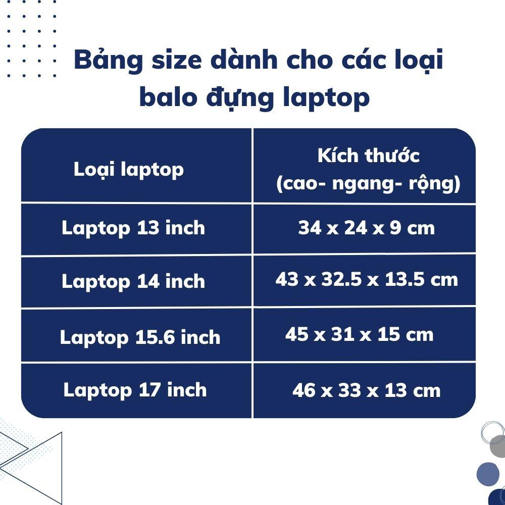 Balo máy tính công sở, balo thời trang đa năng siêu bền Picano vừa laptop 14 15 15.6 inch có cổng sạc USB BLP816_BLACK