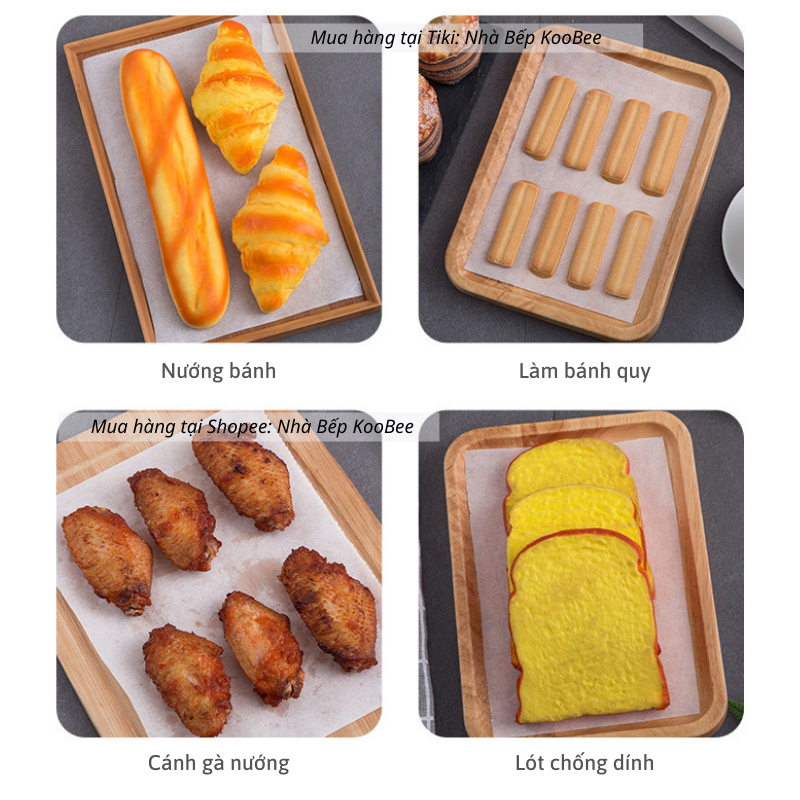 Cuộn giấy nến làm bánh 10 mét - Giấy nướng bánh, thực phẩm chịu nhiệt chống dính không thấm dầu
