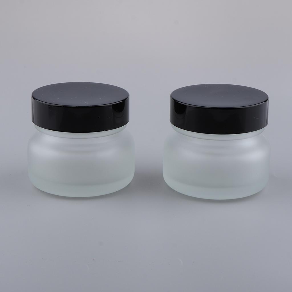 2 Pcs Makeup Pot Empty Box Cosmetic Jars Lotion Cream Storage Containers